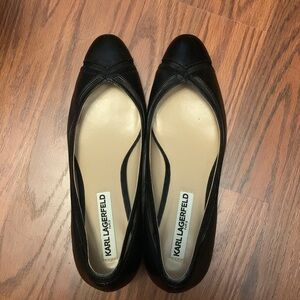 Karl Lagerfeld Black Leather